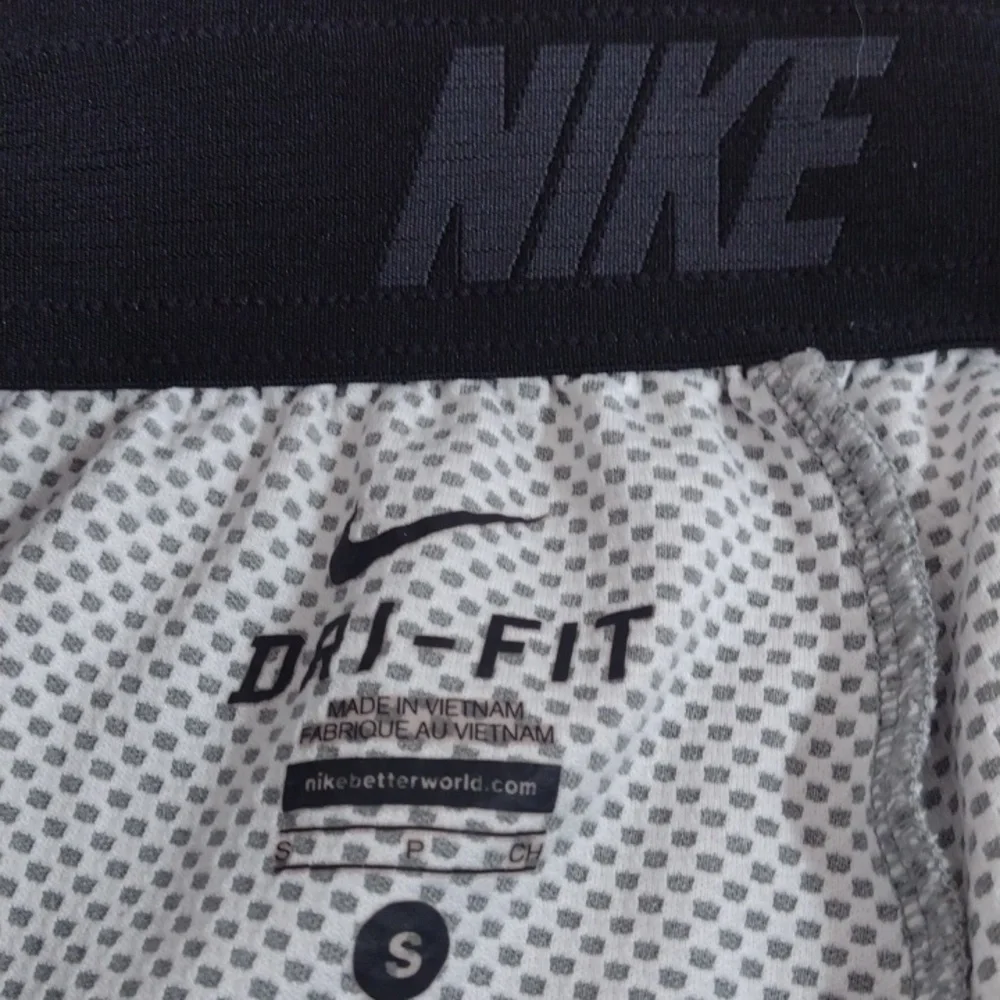 Nike Drawstring Waist Gray Dri Fit High Waist Track Pants Ankle Zippers Size S - Picture 6 of 11